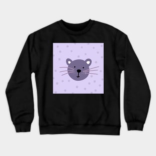 Mouse in purple color Crewneck Sweatshirt